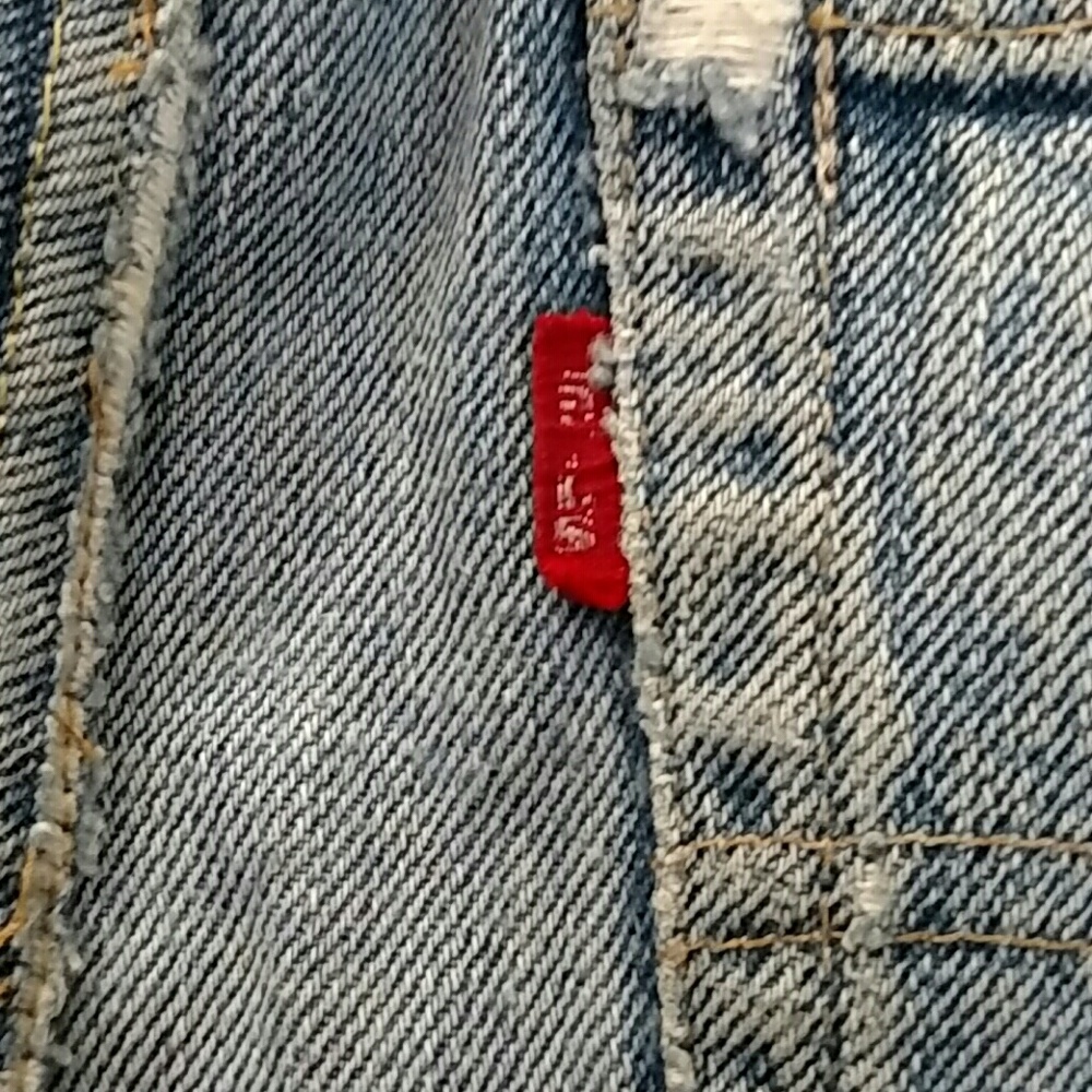 SOLD Vintage Levi's 501 Button Fly Skirt SZ 30 - Picture 7 of 8